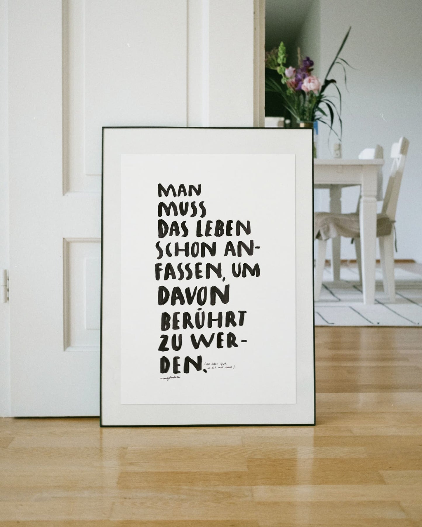 A2 Poster | LEBEN ANFASSEN