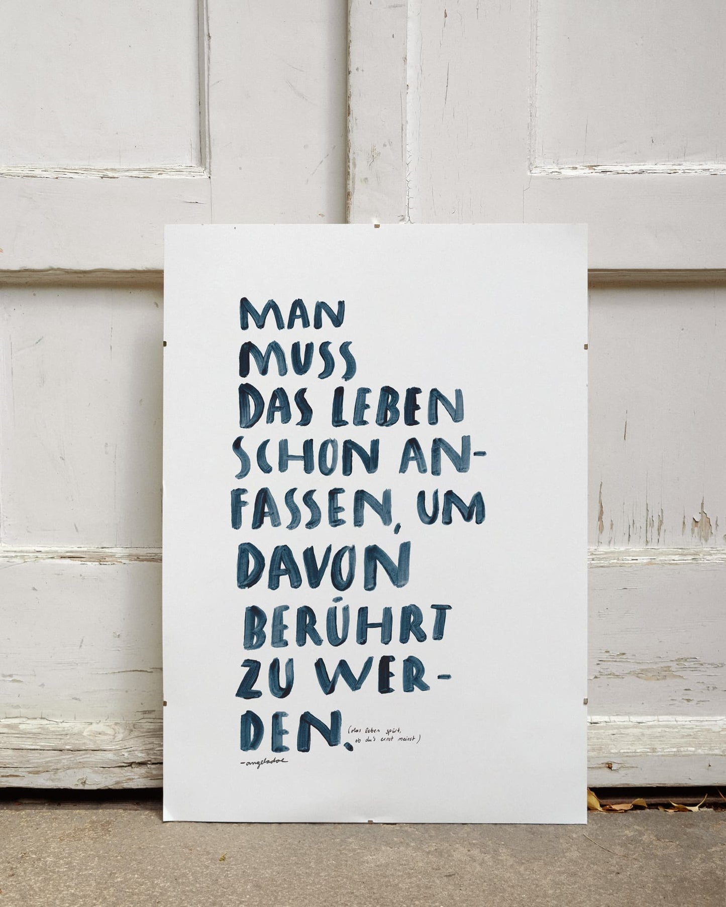 A2 Poster | LEBEN ANFASSEN