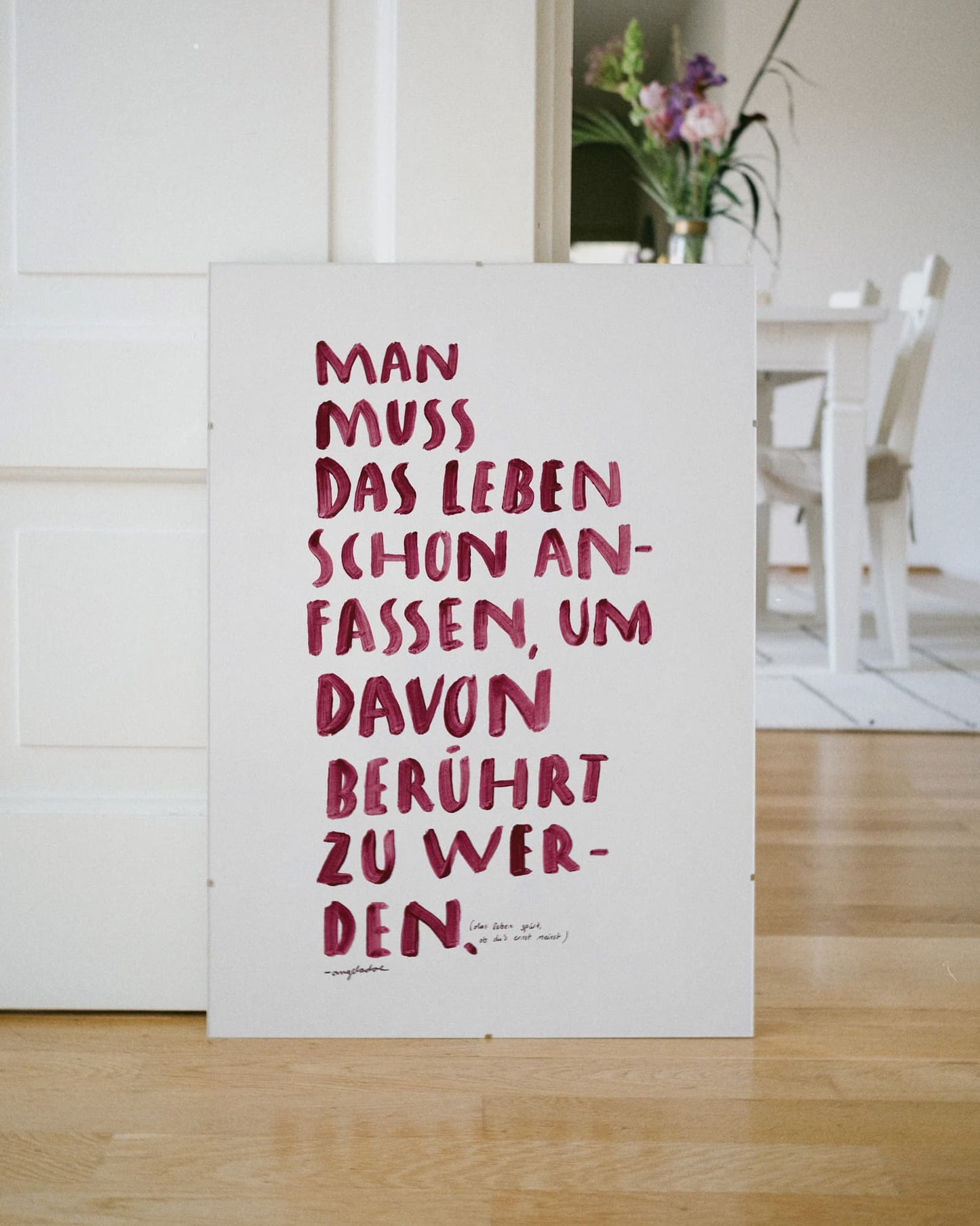 A2 Poster | LEBEN ANFASSEN