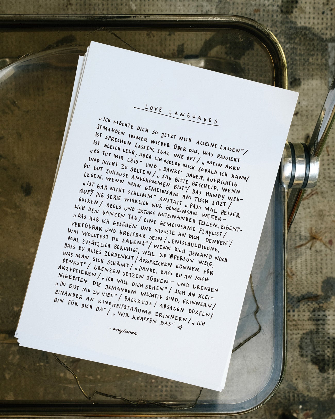 A4 Print | LOVE LANGUAGES