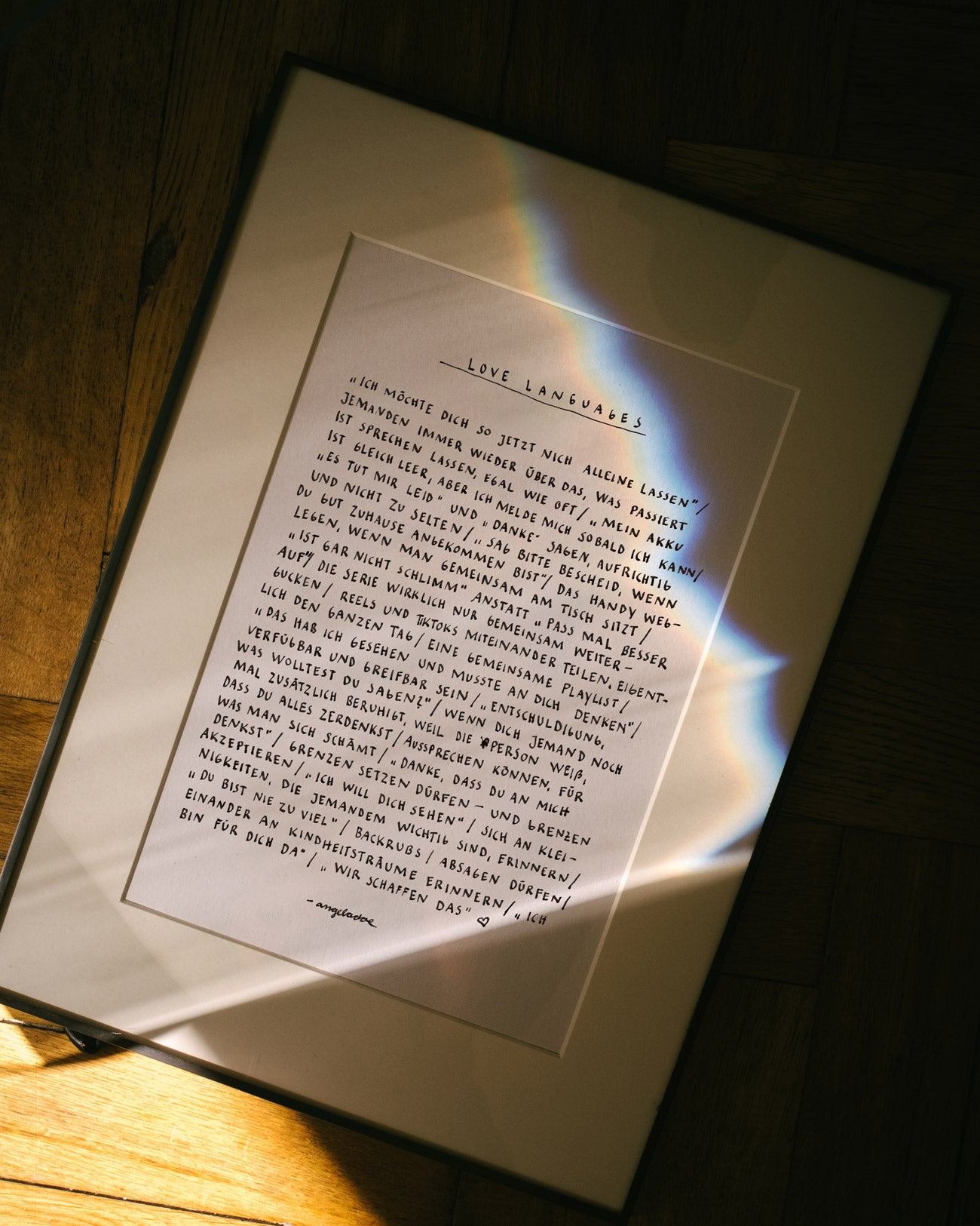 A4 Print | LOVE LANGUAGES
