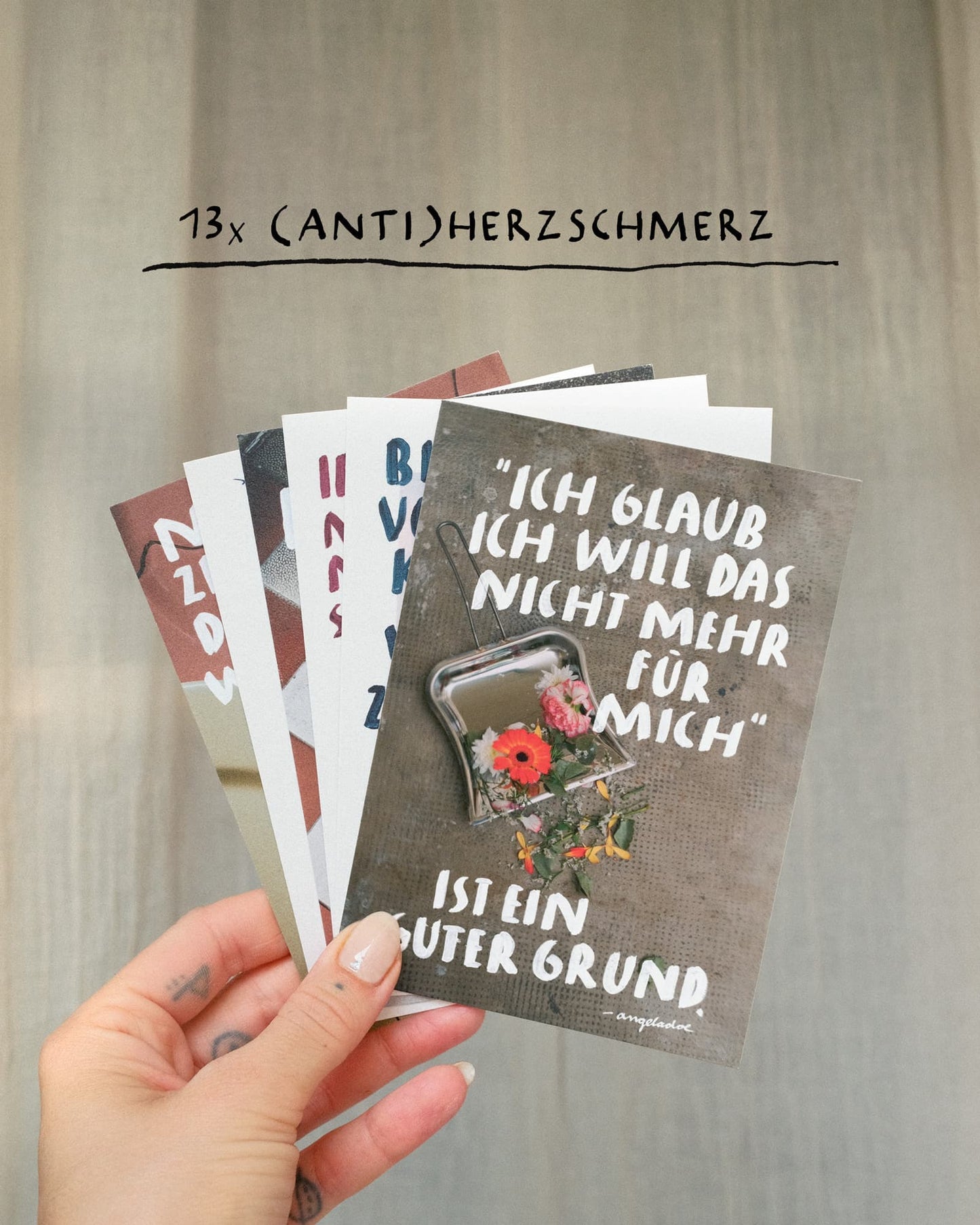 13x (anti)Herzschmerz - Postkartenset