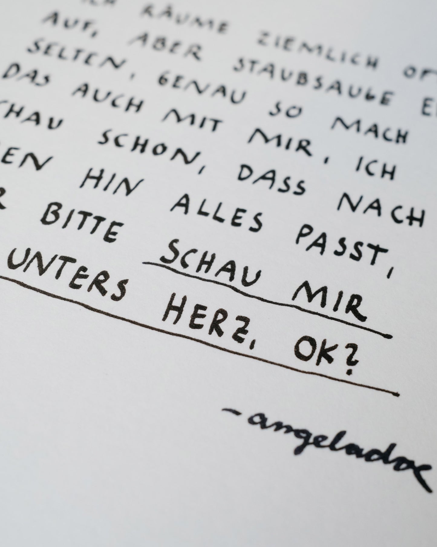 A4 Print | UNTERS HERZ