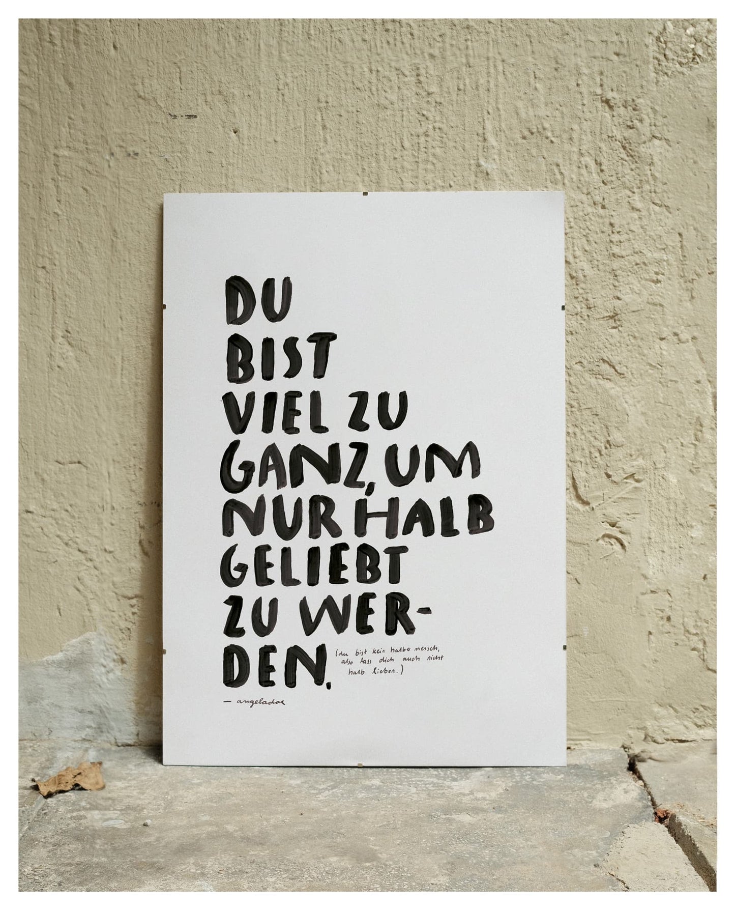 A2 Poster | VIEL ZU GANZ