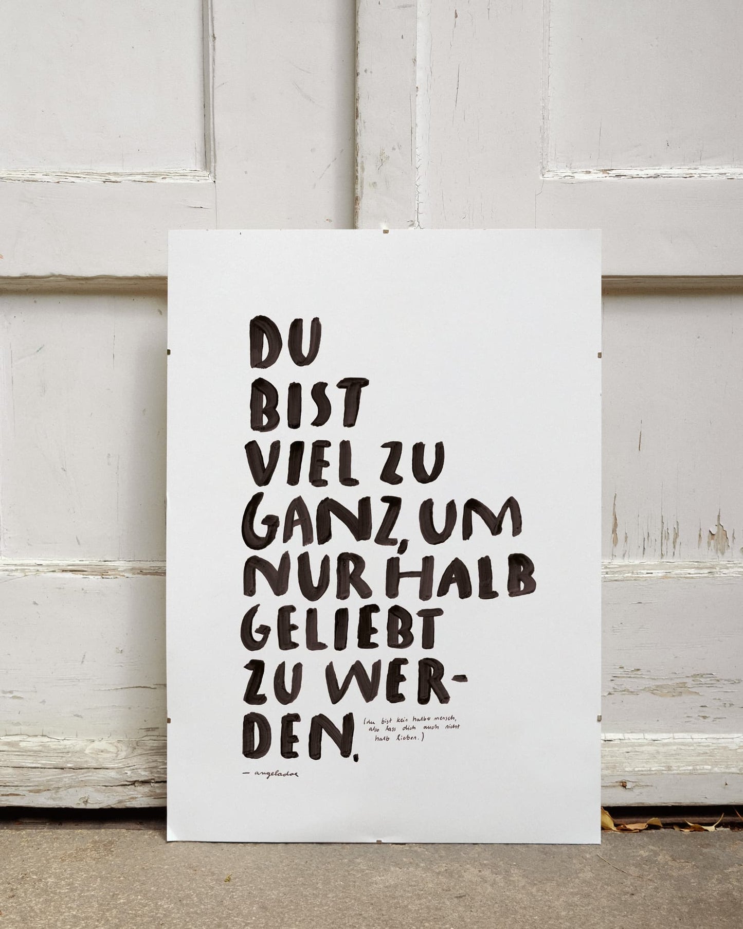 A2 Poster | VIEL ZU GANZ