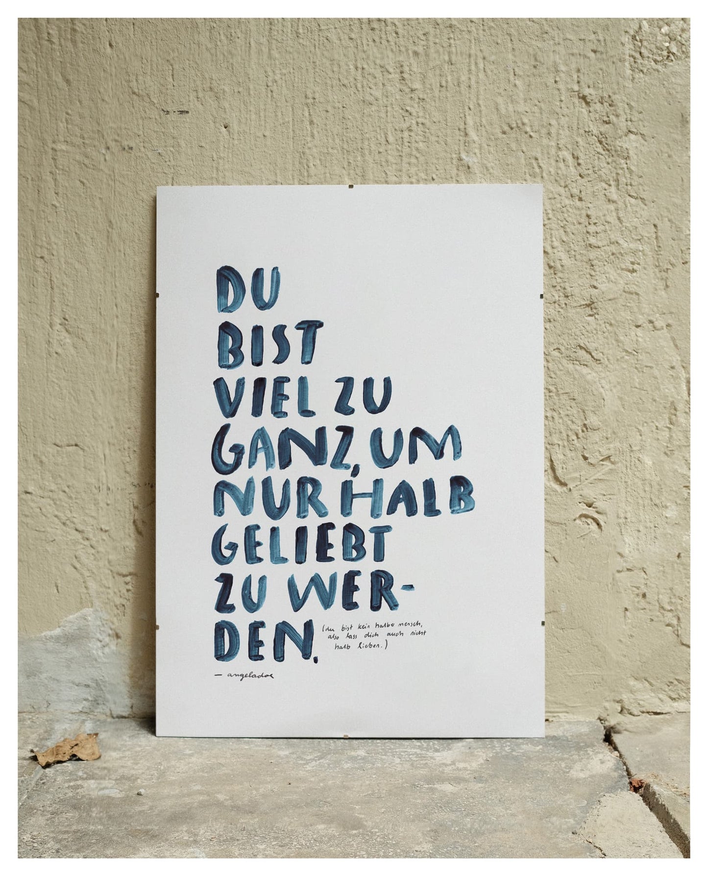 A2 Poster | VIEL ZU GANZ