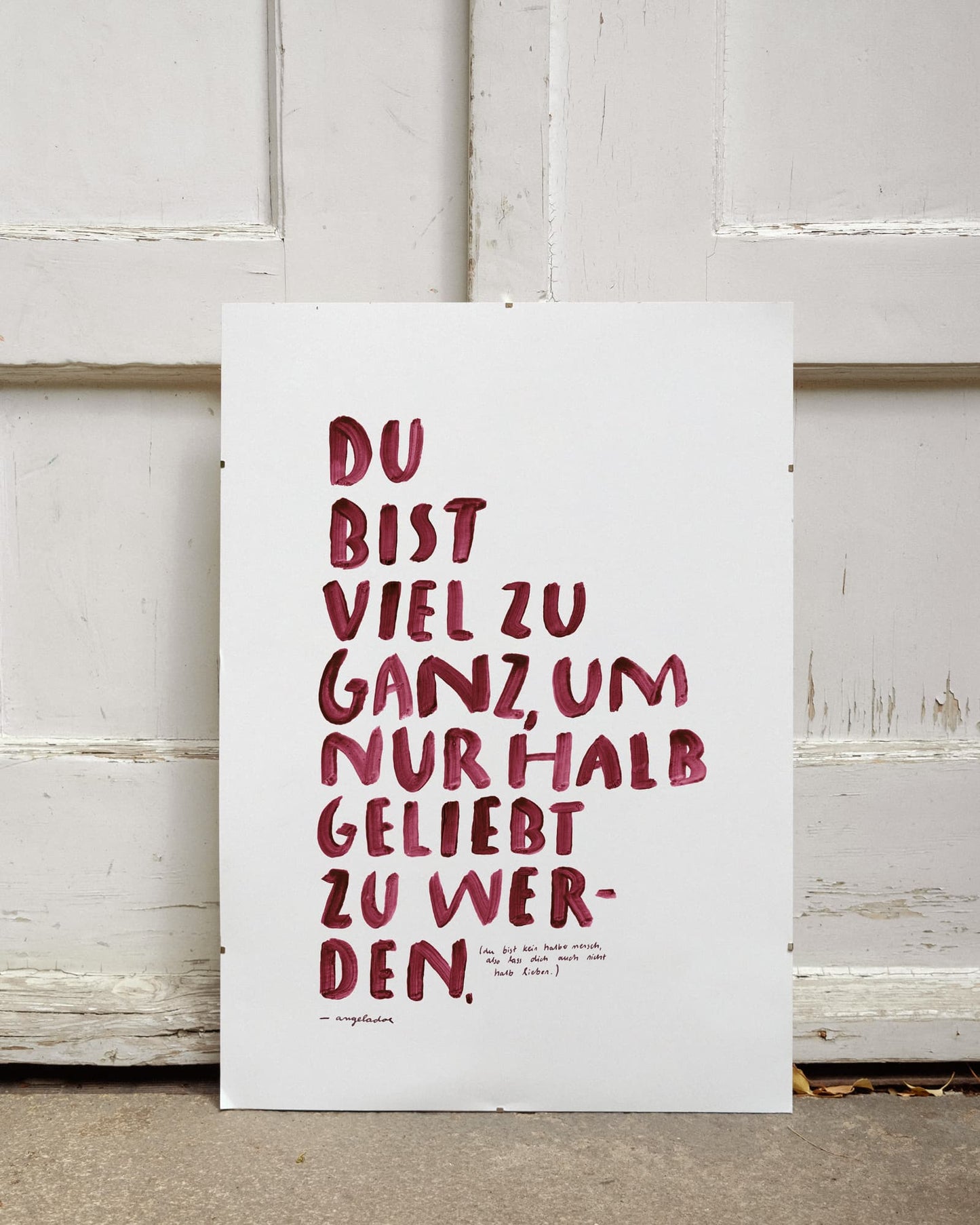A2 Poster | VIEL ZU GANZ