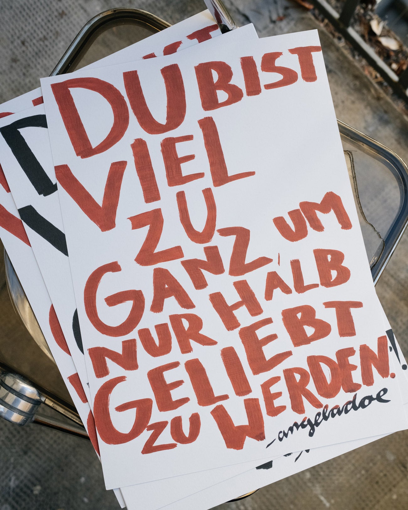 Du bist viel zu ganz, um nur halb geliebt zu werden – Angela Doe