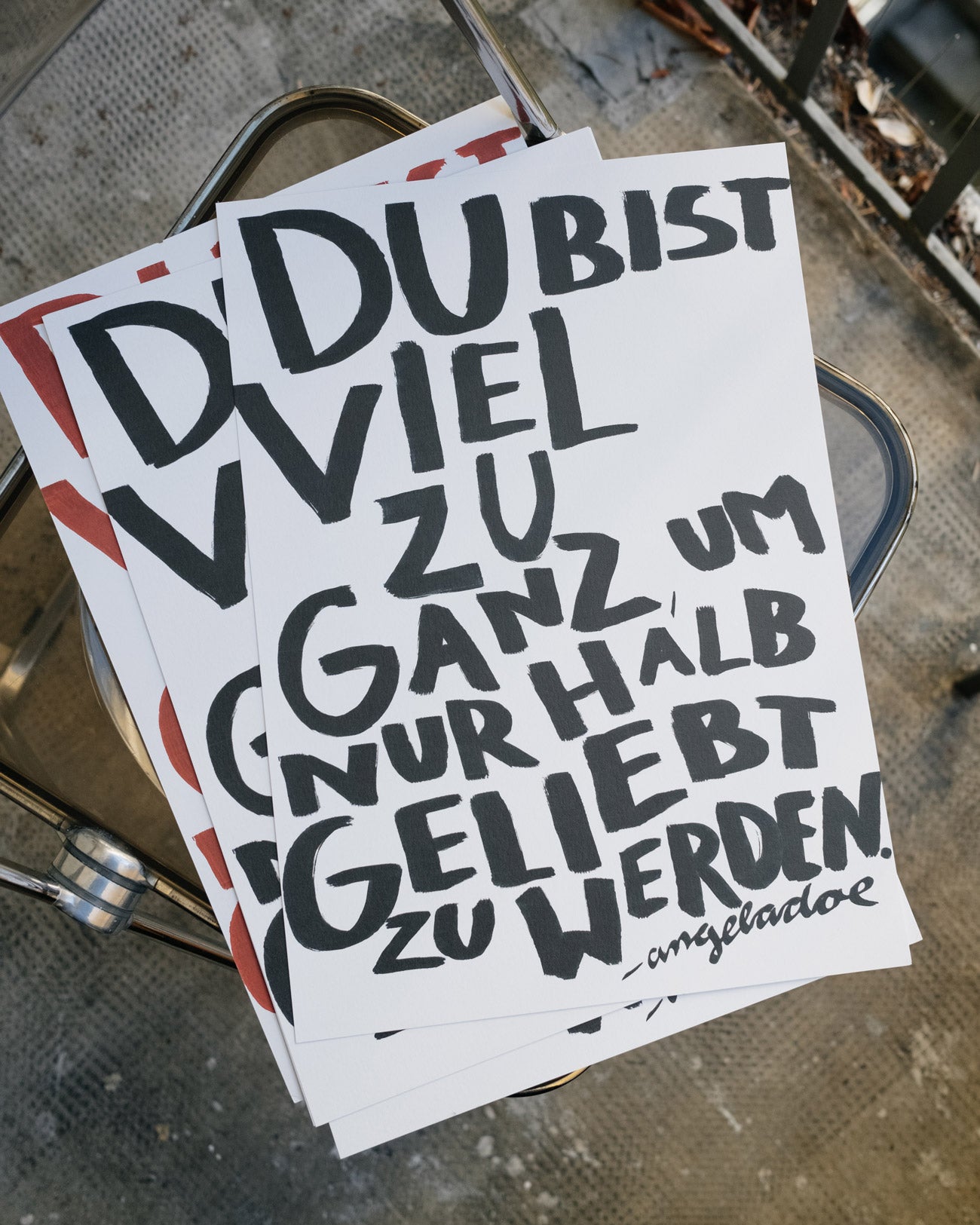 Du bist viel zu ganz, um nur halb geliebt zu werden – Angela Doe