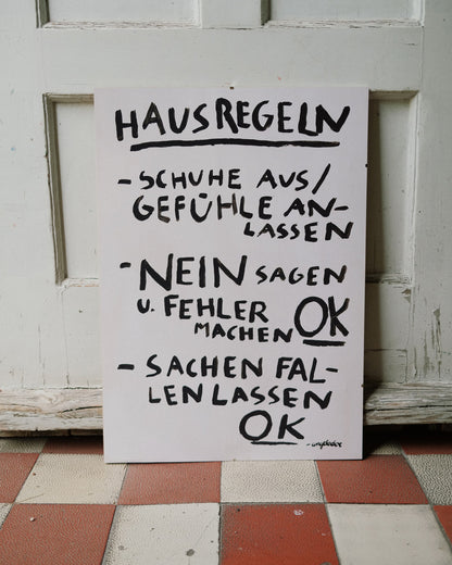 HAUSREGELN | A2 Poster