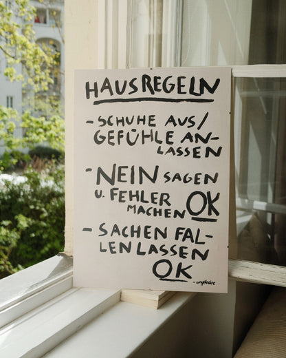 HAUSREGELN | A2 Poster