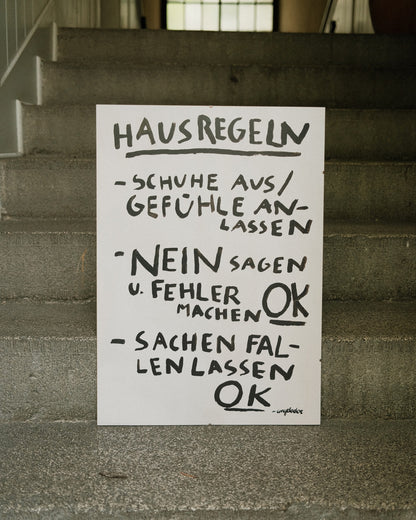 HAUSREGELN | A2 Poster