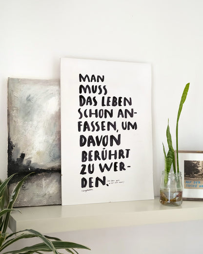 A2 Poster | LEBEN ANFASSEN
