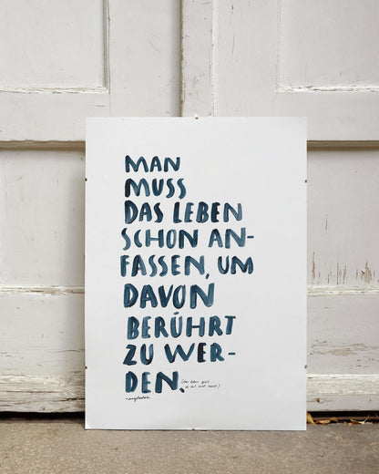 A2 Poster | LEBEN ANFASSEN