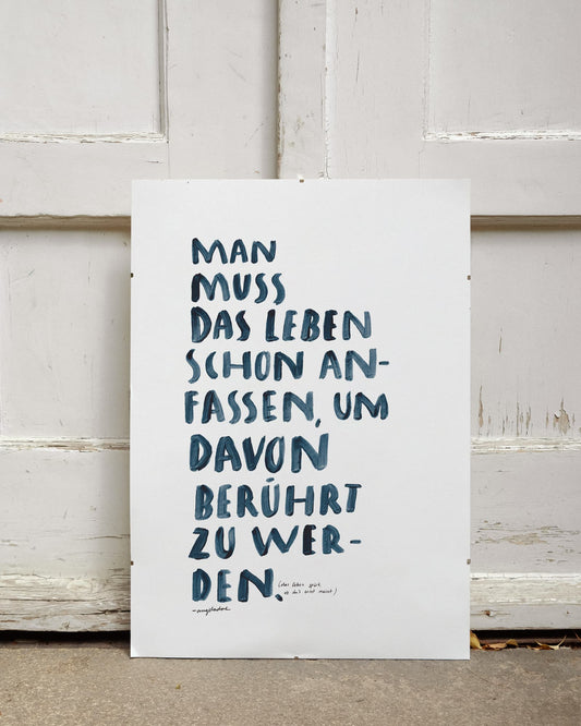 A2 Poster | LEBEN ANFASSEN