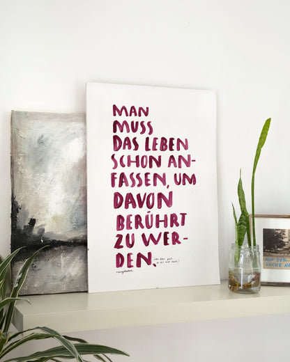 A2 Poster | LEBEN ANFASSEN