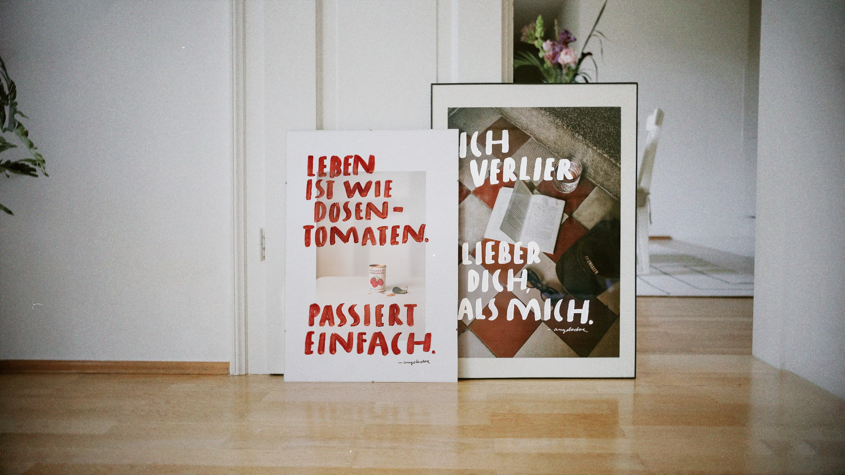 Poster mit Zitat / Spruch