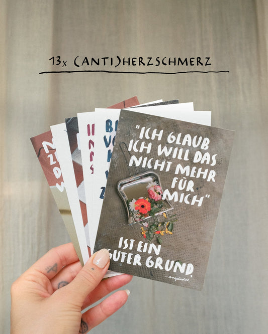 13x (anti)Herzschmerz - Postkartenset
