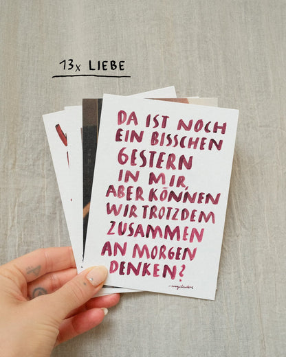 13x LIEBE - Postkartenset