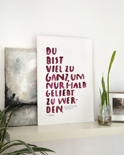 A2 Poster | VIEL ZU GANZ