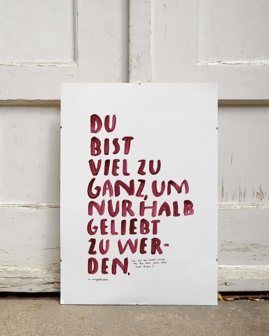 A2 Poster | VIEL ZU GANZ