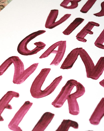 A2 Poster | VIEL ZU GANZ