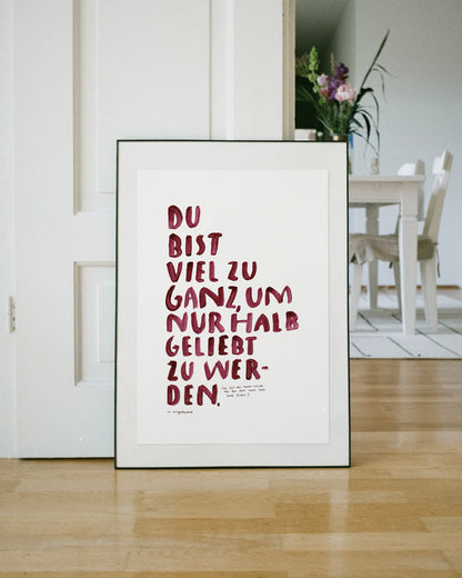 A2 Poster | VIEL ZU GANZ