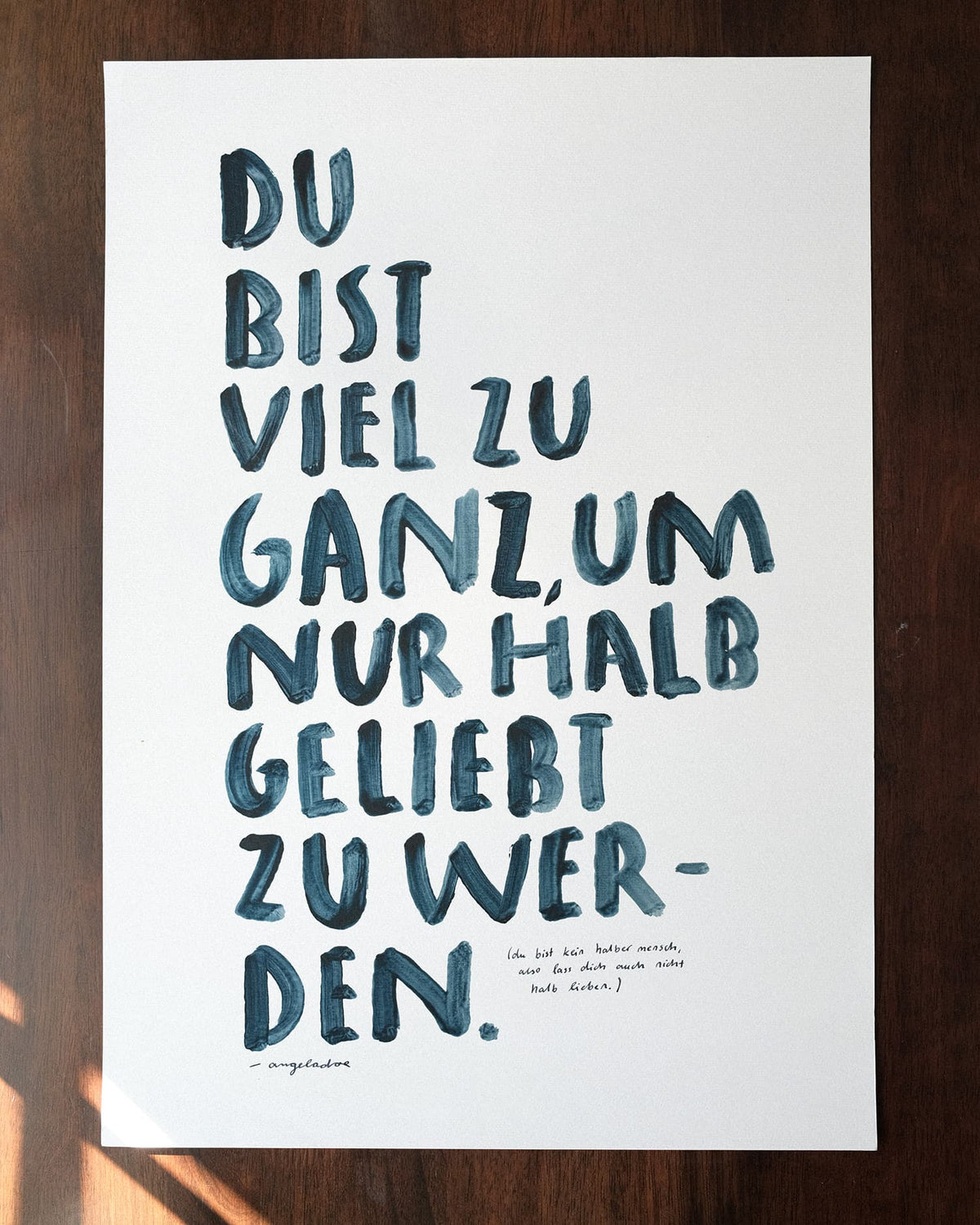 Viel zu ganz (Original – 01/I)