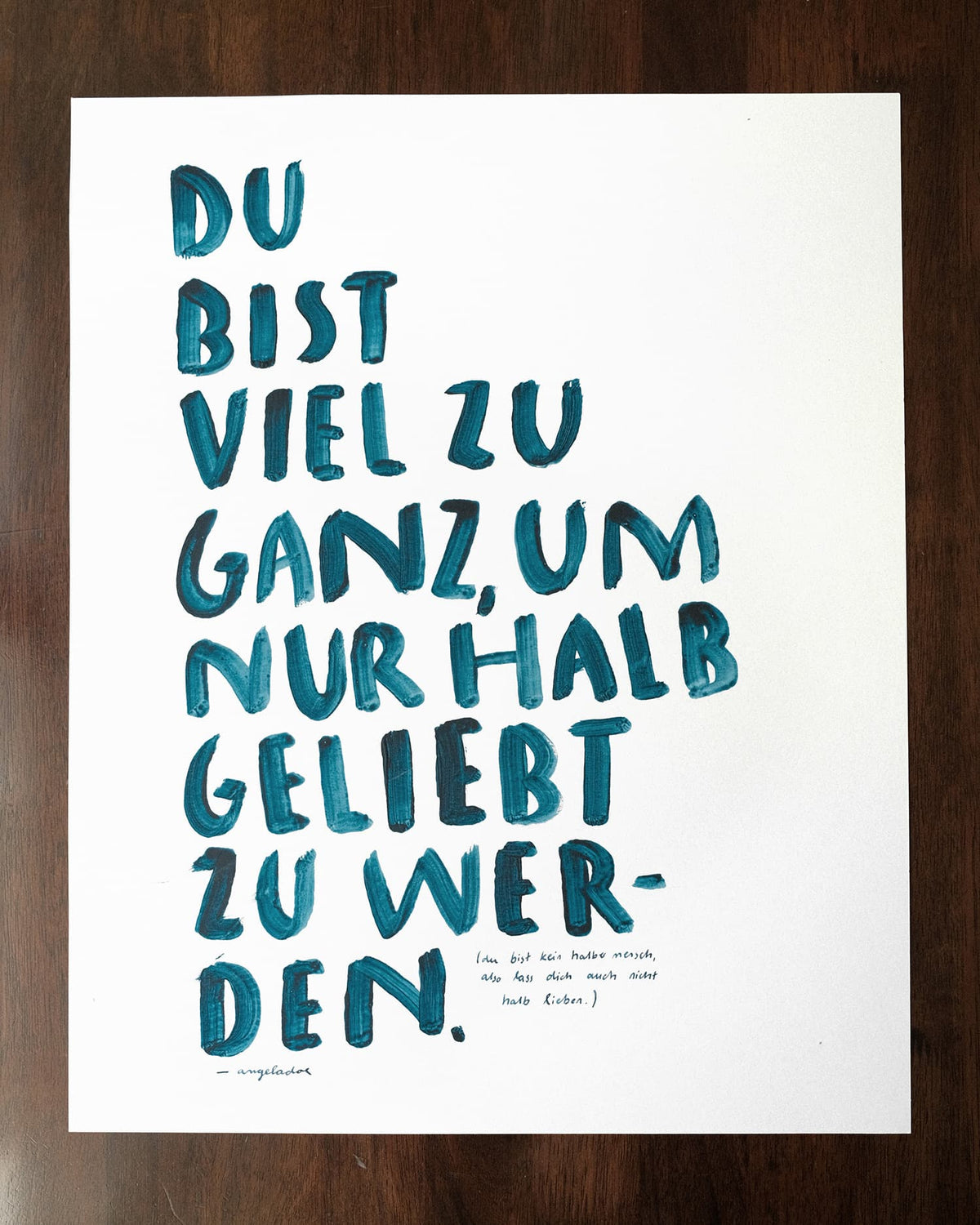 Viel zu ganz (Original – 01/II)