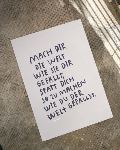 A2 Poster | WIE SIE DIR GEFÄLLT