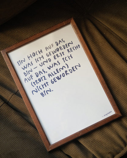 A4 Poster | EIN HOCH