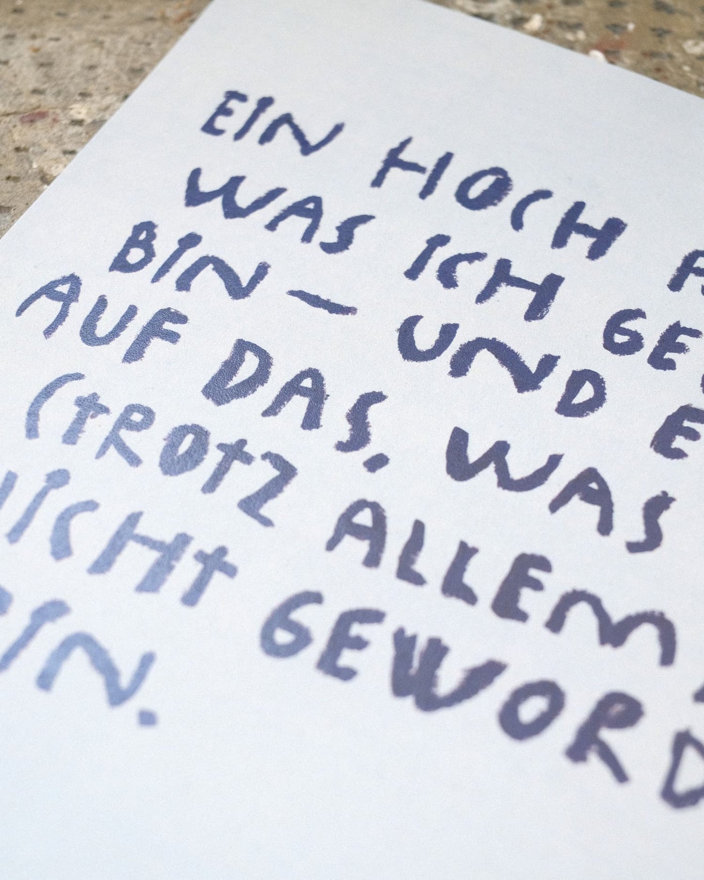 A4 Poster | EIN HOCH