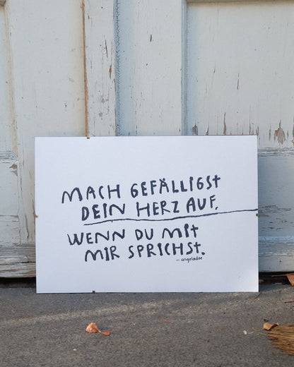 A3 Poster | HERZ AUF